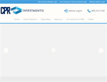 Tablet Screenshot of cprinvestmentsinc.com